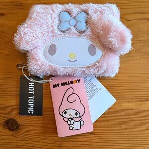 Loungefly My Melody Fuzzy Mini Zipper Wallet